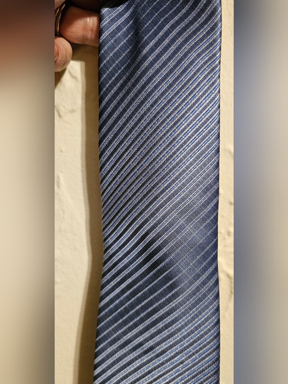 Perry Ellis Tie NWT Blue Geometric Print